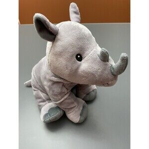 Rhinoceros Plush Gray "I Know A Rhino" Toy 2017 Charles 11" soft Collectible